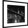 MuchoWow® Gerahmtes Poster New York - Brooklyn - Brücke Produktbild-Vorschau 1