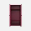 sweeek - Garderobe mit Holzdekor und Metall 2 Regale und 1 Produktbild-Vorschau 2