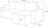 FURMEB Kord Schlafsofa mit Schlaffunktion, AMBRO L-Form, Produktbild-Vorschau 7
