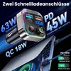 Trasmettitore FM Gizmovine, Bluetooth 5.4, 63W (PD 45W e Anteprima dell’immagine prodotto 3