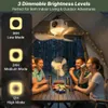 Ø24cm Tragbarer Zeltventilator mit Licht, Hängeventilator Produktbild-Vorschau 3