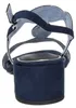 MARCO TOZZI Damen Sandale Textil Sandalette Metallic Produktbild-Vorschau 8