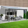 Terrassenüberdachung 312 x 303 x 226 / 278 cm (Grau) Produktbild-Vorschau 2