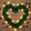 Guirlande de Noël 6 m vert et blanc avec baies rouges, Voir les images du produit 5