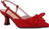 VAN HILL Damen Slingpumps Pumps Stiletto Schleifen Spitz Produktbild-Vorschau 1