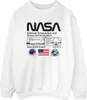 NASA - Dámská mikina "Space Admin" BI42638 (M) (Bílá) Náhled obrázku produktu 1