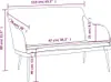 vidaXL Sitzbank Hellgrau 110x76x80 cm Samt Produktbild-Vorschau 8