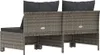 vidaXL Sofa ogrodowa 2-osobowa z poduszkami z szarego Podgląd zdjęcia produktu 6