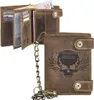 GREENBURRY Geldbörse Vintage Wallet With Chain Brown Skull Produktbild-Vorschau 6