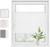 WOLTU Plissee Klemmfix ohne Bohren Easyfix Weiß, 85x130 Produktbild-Vorschau 1