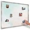Magnettafel 100x70 cm in einem silbernen Rahmen - Produktbild-Vorschau 1