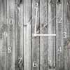 Wallario Design Wanduhr Holz-Optik Textur hellgraues Holz Produktbild-Vorschau 1