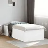 vidaXL Bettgestell Weiß 90x200 cm Holzwerkstoff Produktbild-Vorschau 2