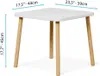 Tavolo in legno per bambini con 2 sedie "BUNNY", set ideale Anteprima dell’immagine prodotto 5