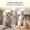 Spazzola bifacciale per cani in bambù - Rimozione efficace Anteprima dell’immagine prodotto 4