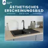 VBChome Granitspüle Schwarz 59 x 44 cm mit Armatur Produktbild-Vorschau 9