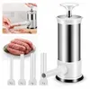 Wurstfüller manuell Edelstahl, 2.2LB Wurstpresse mit 4 Produktbild-Vorschau 3