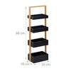 Scaffale da bagno Relaxdays, 4 ripiani, A x L x P: 88 x 30 Anteprima dell’immagine prodotto 4