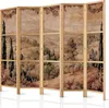 Parawan japoński Pejzaże 225x172 cm 5-częściowy czarny Podgląd zdjęcia produktu 1