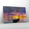 Bild auf Leinwand - Leinwandbild - Boot Sonnenuntergang See Produktbild-Vorschau 4