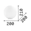 Ideal Lux MAPA TL1 D20, Nickel, Weiß, Glas, Metall, IP20, Produktbild-Vorschau 7