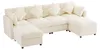 Merax 4-Sitzer Ecksofa U-/L-förmiges, Modulares Chenille Produktbild-Vorschau 11