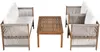 Loungeset Gartenmöbel Set 4-teilig aus Akazienholz & Produktbild-Vorschau 12