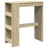 vidaXL Barový stůl s policí Sonoma dub 90x40x103,5 cm Náhled obrázku produktu 1