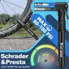 OKWISH Stand-Fahrradpumpe alle Ventile Luftpumpe Fahrrad Produktbild-Vorschau 5