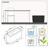 LECHUZA plantpot CARARO Premium, antraciet metallic | Productafbeelding-voorbeeld 19