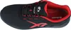 A top-down view of a black and red Albatros safety shoe. Anteprima dell’immagine prodotto