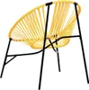 vidaXL Gartenstuhl in Ei-Form Schwarz und Gelb Poly Rattan Produktbild-Vorschau 6