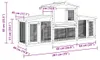 vidaXL Velká králíkárna hnědobílá 201x45x85 cm dřevo Náhled obrázku produktu 7