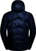 Dunkelblaue La Sportiva Pinnacle Down Jacke mit Kapuze von hinten mit gestepptem Muster Náhled obrázku produktu