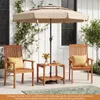 Table d'appoint en bois COSTWAY, table de jardin avec trou Voir les images du produit 9