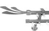 Innenlauf Edelstahl Look Gardinenstange 20mm Wandträger Produktbild-Vorschau 1