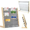 Bücherregal für kinder 75x30x76cm aus Baumwolle Leinen und Produktbild-Vorschau 1
