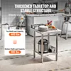 VEVOR blat roboczy ze stali nierdzewnej 60 cm x 60 cm Stół Podgląd zdjęcia produktu 11