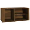 Schuhregal Braun Eichen-Optik 100x35x45 cm Holzwerkstoff Produktbild-Vorschau 1