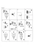 Instructional diagrams for assembling an outdoor wall lamp. Voir les images du produit