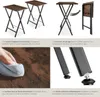 Ensemble de 2 tables d’appoint pliables Phoenix - Bois Voir les images du produit 4