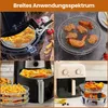 Heißluftfritteuse Rack aus Edelstahl, 20 cm runder Korb, Produktbild-Vorschau 3