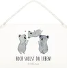 Mr. & Mrs. Panda Wandschild Koalas Feiern DIN A4 - Weiß - Produktbild-Vorschau 1