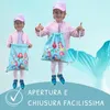 HECKBO Sacca sportiva bambina con motivo sirena | Sacca Anteprima dell’immagine prodotto 4