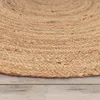 Tapis rond pour salon en jute, motif bohème ethnique, Voir les images du produit 8