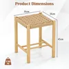 A product image showing a stool with dimensions and weight capacity indicated. Podgląd zdjęcia produktu