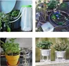 A collage of four images showing different ways to use a self-watering wick system for plants. Produktbild-Vorschau