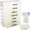 MARVITA Pillen-/Tablettenbox 9,5x7,5x4,2cm transparent Produktbild-Vorschau 1