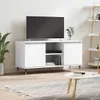 vidaXL Szafka pod TV biała 104x35x50 cm materiał Podgląd zdjęcia produktu 2