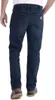 A person wearing blue jeans and brown shoes, viewed from the back. Podgląd zdjęcia produktu